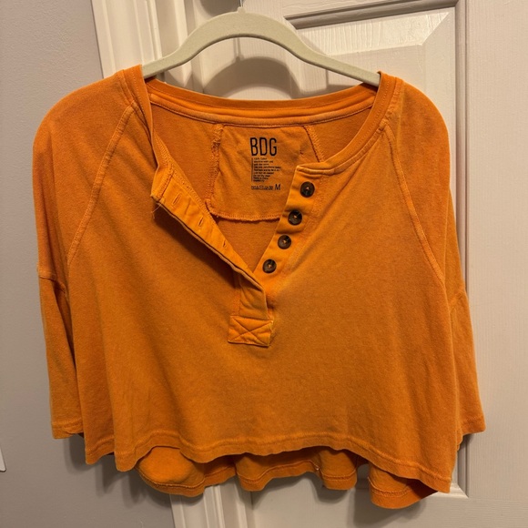 BDG Tops - BDG Women's Orange Crop Top